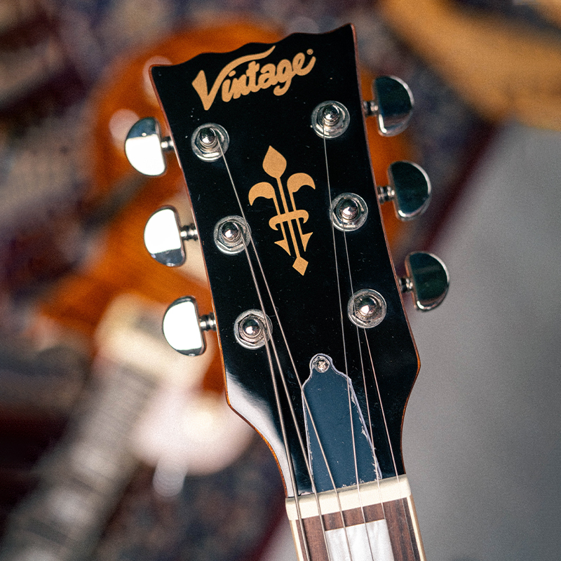 Vintage VSA500P ReIssued Semi Acoustic Guitar [Natural Maple]