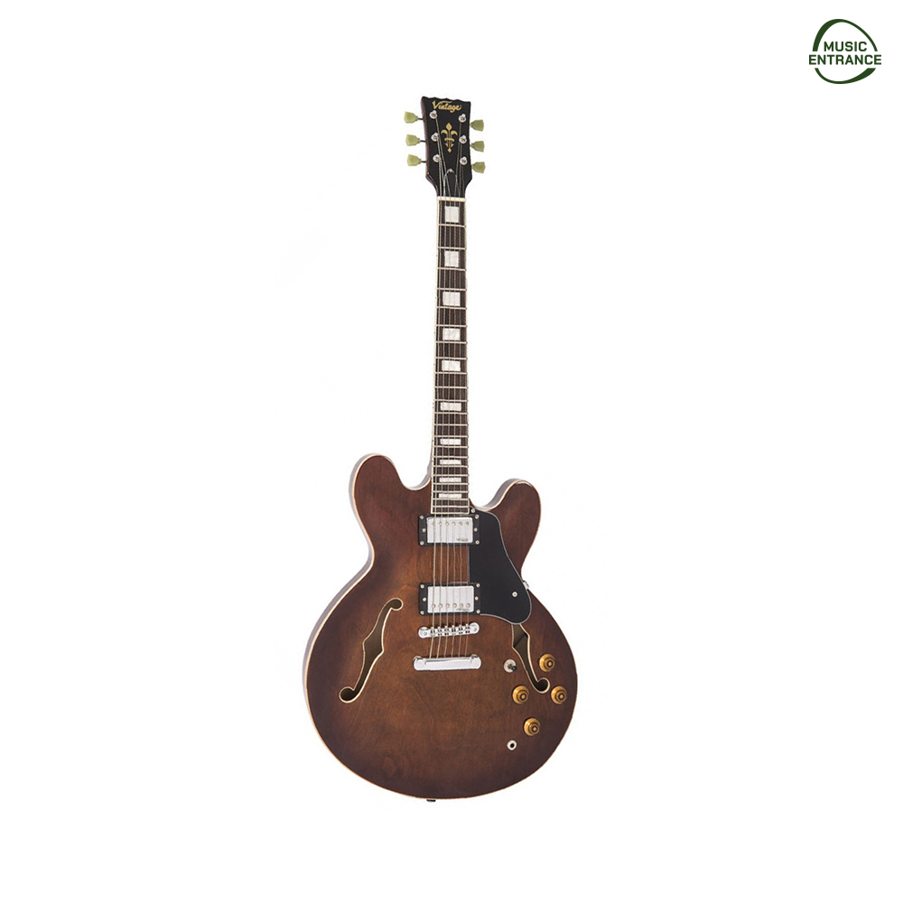 Vintage VSA500 ReIssued Semi Acoustic Guitar (N)