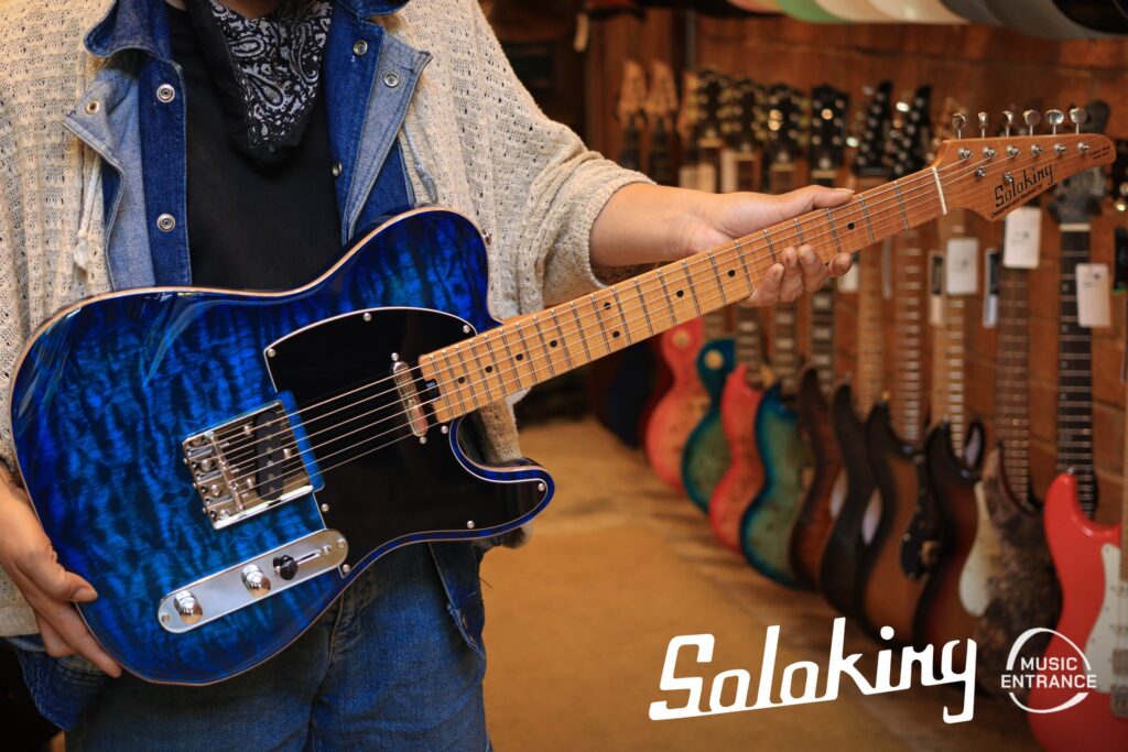 Soloking MT-3 Custom Quilted Maple Top Blue Burst