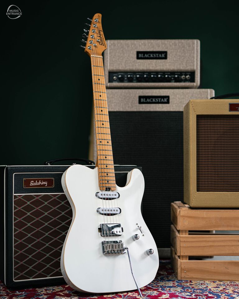 Soloking MT-1 Custom HSS Roasted Maple White