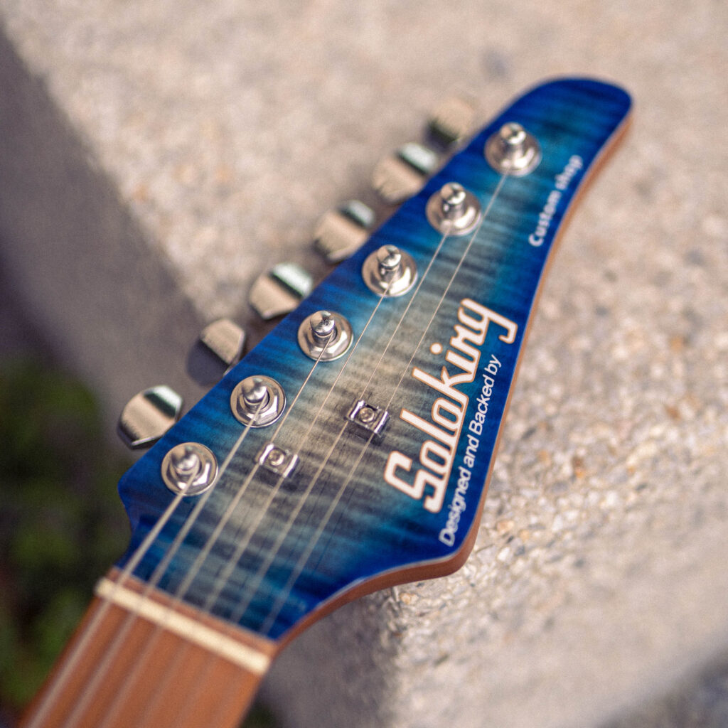 Soloking MS-1 Custom HSS Flame Maple Blue Burst