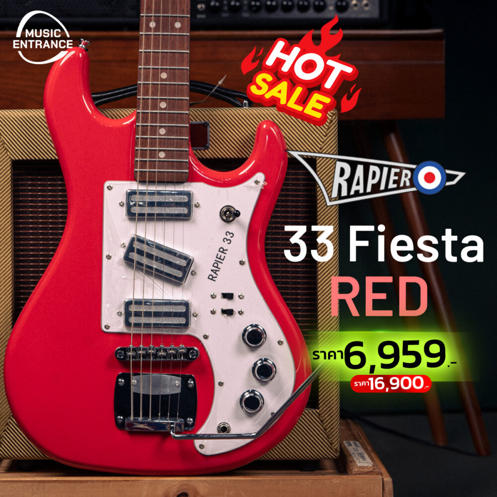 Rapier 33 Electric Guitar ~ Fiesta Red
