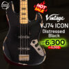 Vintage VJ74 ICON Bass [Distressed Black]