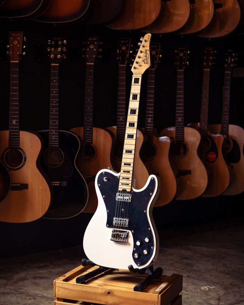 Soloking MT-1 Deluxe Rosewood FB Flame Maple Binding HH In Black