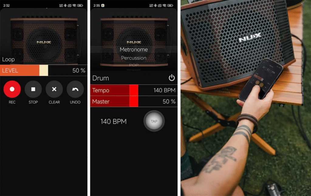 NUX SA-100 Acoustic Amplifier แอมป์กีตาร์โปร่งพกพา