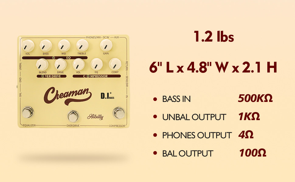 Hibilly Creaman Bass D.I