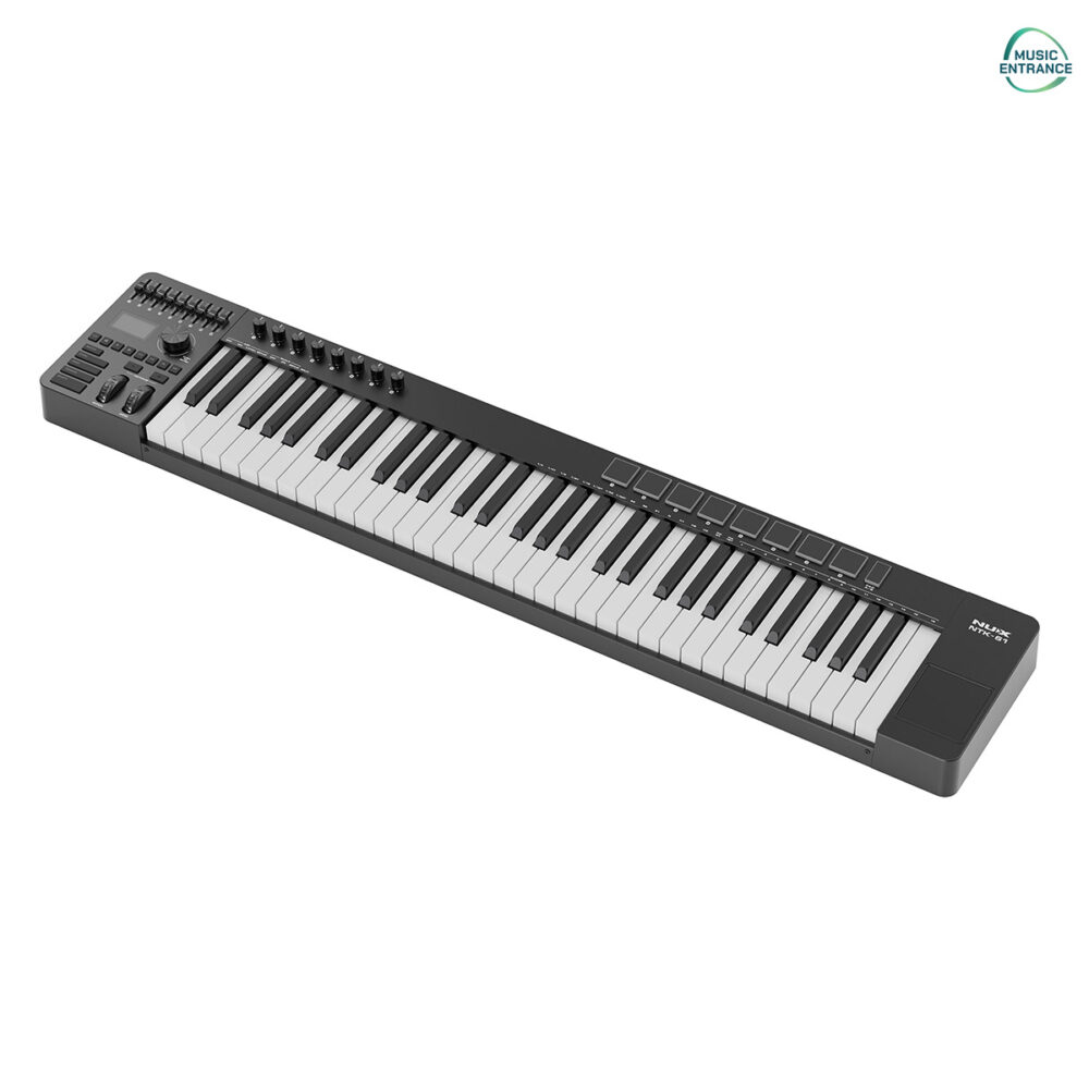 NUX NTK-61 MIDI Keyboard Controller คีย์บอร์ด MIDI 61 คีย์ สำหรับทำเพลงและโปรดักชันดนตรี
