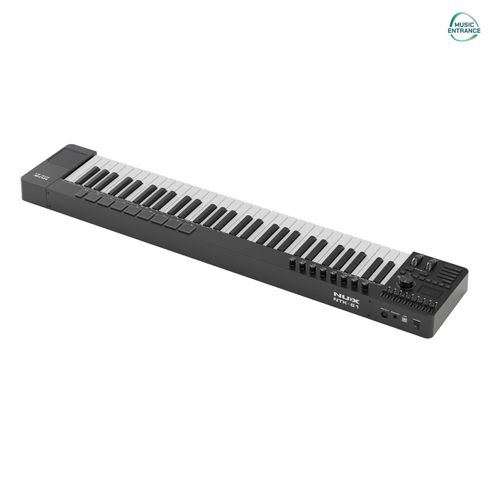 NUX NTK-61 MIDI Keyboard Controller คีย์บอร์ด MIDI 61 คีย์ สำหรับทำเพลงและโปรดักชันดนตรี