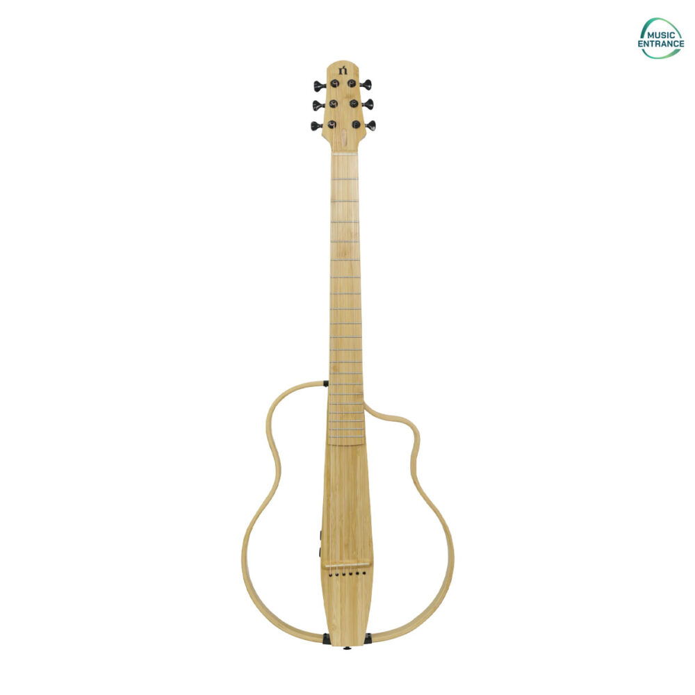 Natasha Bamboo Smart Guitar - Steel - Natural