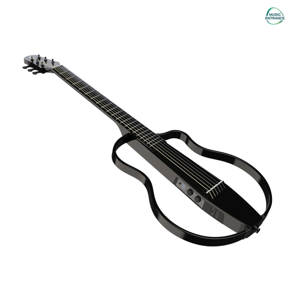 Natasha Bamboo Smart Guitar - Steel - Black