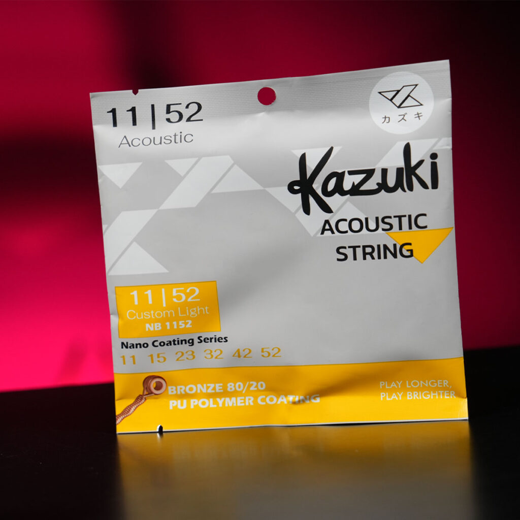 สายกีตาร์โปร่ง Kazuki Nano Coating Bronze 80/20