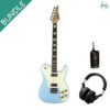 Soloking S316/R Tele Deluxe Sonic Blue with NUX MP-2 and Hibilly Mixman 1987 Headphone