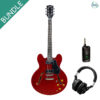 Soloking SJS1000 Wine Red with NUX MP-2 and Hibilly Mixman 1987 Headphone
