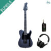 Kazuki Newcomer Tele Satin Black with NUX MP-2 and Hibilly Mixman 1987 Headphone