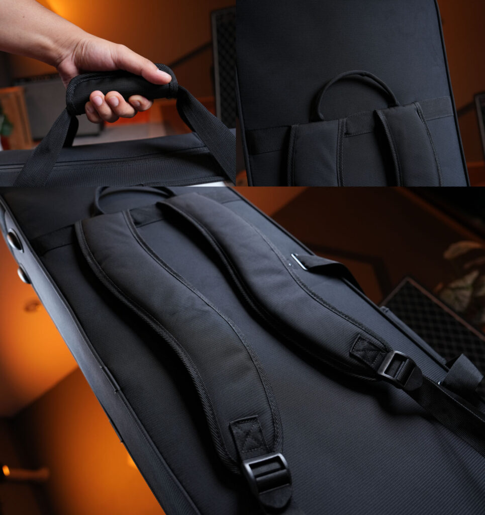 Real Mission Night Pulse-B กระเป๋ากีตาร์เบสไฟฟ้าแบบกันกระแทก สีดำ ดีไซน์เท่