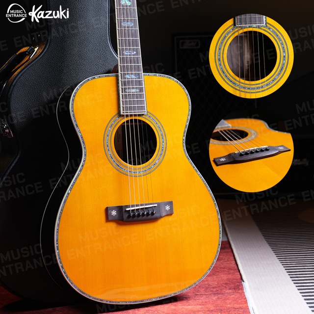 Kazuki Heritage Collection กีตาร์โปร่ง KOM41 คอมเต็ม พร้อมเคส