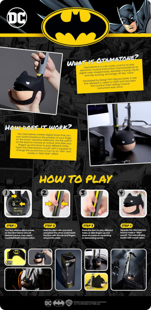 Otamatone Deluxe DC Batman โอตามาโทน เครื่องดนตรีสุดฮิต รุ่นลิมิเต็ด ราคาถูก