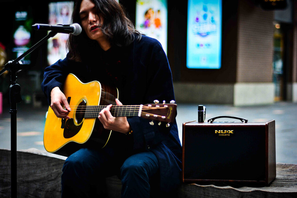 NUX SA-40 Acoustic Amplifier แอมป์โปร่ง 40 วัตต์ สำหรับกีต้าร์โปร่งและการแสดงสด